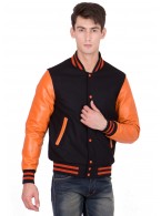 VINYL SLEEVES VARSITY JACKET
