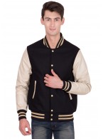 VINYL SLEEVES VARSITY JACKET