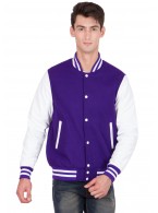 VINYL SLEEVES VARSITY JACKET