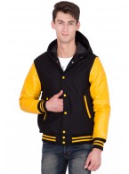 LEATHER SLEEVES VARSITY JACKET