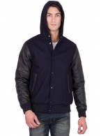 LEATHER SLEEVES VARSITY JACKET